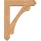 Ekena Millwork Legacy Arts and Crafts Smooth Bracket w/ Offset Brace, Western Red Cedar, 7 1/2"W x 32"D x 40"H BKT0806X32X40LEC03SWR - alternate 2